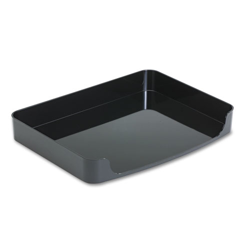 2200 Series Side-Loading Desk Tray, 1 Section, Letter Size Files, 13.63" x 10.25" x 2", Black. The main picture.