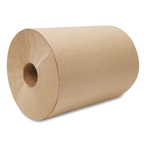 10 Inch Roll Towels, 1-Ply, 10" x 800 ft, Kraft, 6 Rolls/Carton. Picture 2