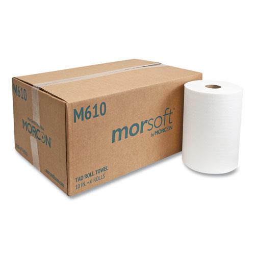 10 Inch TAD Roll Towels, 1-Ply, 10" x 500 ft, White, 6 Rolls/Carton. Picture 1