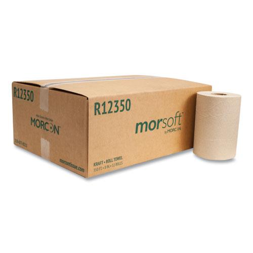 Morsoft Universal Roll Towels, 1-Ply, 8" x 350 ft, Brown, 12 Rolls/Carton. Picture 1