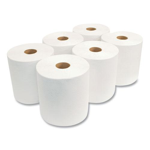 Morsoft Universal Roll Towels, 1-Ply, 8" x 800 ft, White, 6 Rolls/Carton. Picture 4