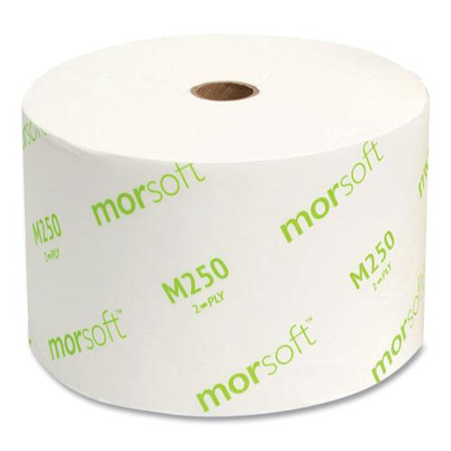 Small Core Bath Tissue, Septic Safe, 2-Ply, White, 1,250/Roll, 24 Rolls/Carton. Picture 2