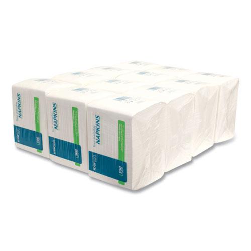 Morsoft 1/4 Fold Lunch Napkins, 1 Ply, 11.8" x 11.8", White, 6,000/Carton. Picture 4