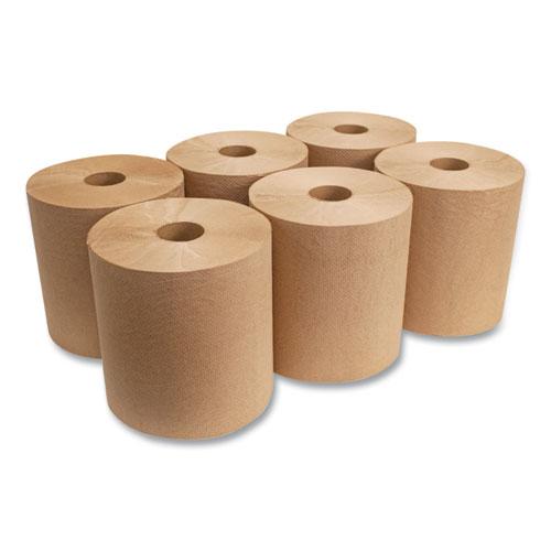 Morsoft Universal Roll Towels, 1-Ply, 8" x 800 ft, Brown, 6 Rolls/Carton. Picture 4