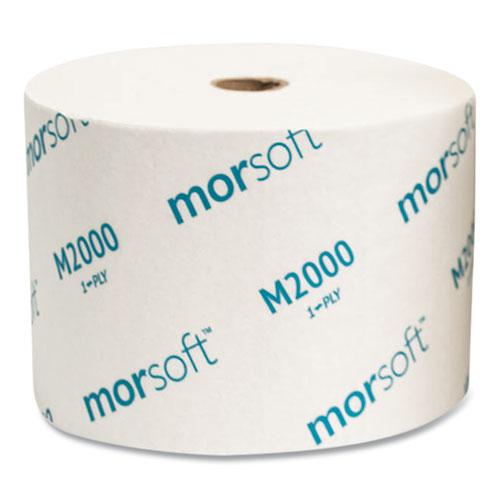 Small Core Bath Tissue, Septic Safe, 1-Ply, White, 2,000 Sheets/Roll, 24 Rolls/Carton. Picture 4