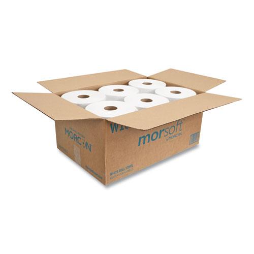 10 Inch Roll Towels, 1-Ply, 10" x 800 ft, White, 6 Rolls/Carton. Picture 2