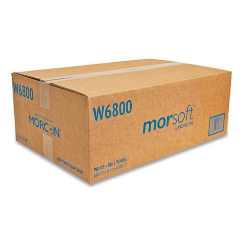 Morsoft Universal Roll Towels, 1-Ply, 8" x 800 ft, White, 6 Rolls/Carton. Picture 2