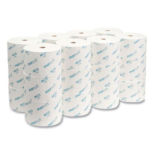 Small Core Bath Tissue, Septic Safe, 1-Ply, White, 2,500 Sheets/Roll, 24 Rolls/Carton. Picture 3