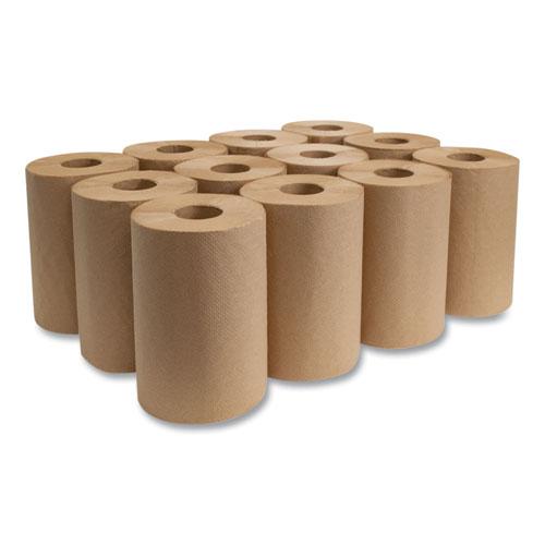Morsoft Universal Roll Towels, 1-Ply, 8" x 350 ft, Brown, 12 Rolls/Carton. Picture 4