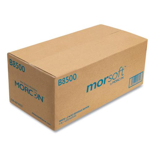 Morsoft Beverage Napkins, 9 x 9/4, White, 500/Pack, 8 Packs/Carton. Picture 3