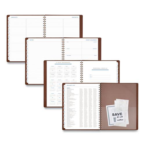 Signature Collection Academic Weekly/Monthly Planners, 11.5 x 8, Distressed Brown Cover, 13-Month (July-July): 2024-2025. Picture 4