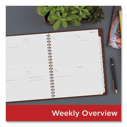 Signature Collection Academic Weekly/Monthly Planners, 11.5 x 8, Distressed Brown Cover, 13-Month (July-July): 2024-2025. Picture 5