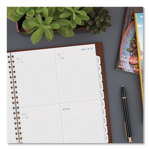 Signature Collection Academic Weekly/Monthly Planners, 11.5 x 8, Distressed Brown Cover, 13-Month (July-July): 2024-2025. Picture 7