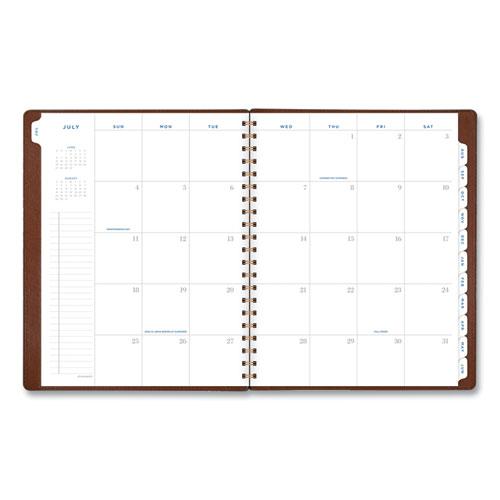 Signature Collection Academic Weekly/Monthly Planners, 11.5 x 8, Distressed Brown Cover, 13-Month (July-July): 2024-2025. Picture 3