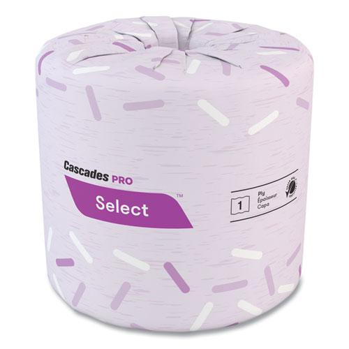 Select Standard Bath Tissue, 1-Ply, White, 1,210/Roll, 80 Rolls/Carton. Picture 1