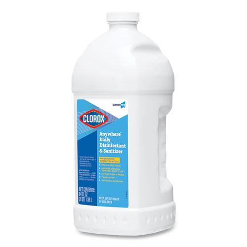 Anywhere Daily Disinfectant and Sanitizer, 64 oz Bottle, 6/Carton. Picture 3