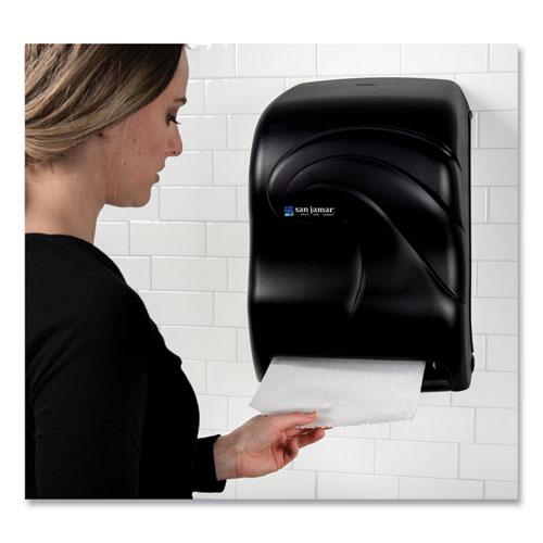 Electronic Touchless Roll Towel Dispenser, 11.75 x 9 x 15.5, Black Pearl. Picture 6