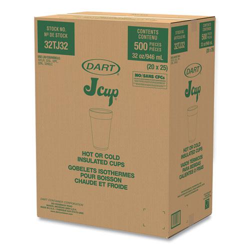 Foam Drink Cups, 32 oz, White, 25/Bag, 20 Bags/Carton. Picture 3