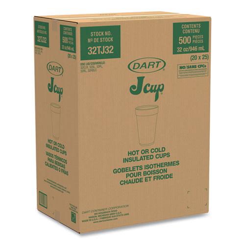Foam Drink Cups, 32 oz, White, 25/Bag, 20 Bags/Carton. Picture 4