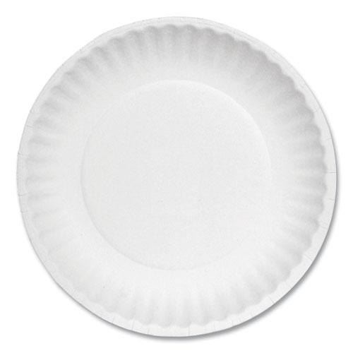 White Paper Plates, 6" dia, 100/Pack, 10 Packs/Carton. Picture 1