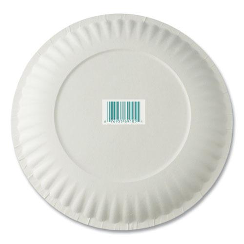 White Paper Plates, 6" dia, 100/Pack, 10 Packs/Carton. Picture 5