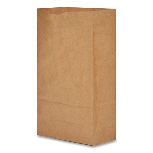 Grocery Paper Bags, 35 lb Capacity, #6, 6" x 3.63" x 11.06", Kraft, 500 Bags. Picture 2