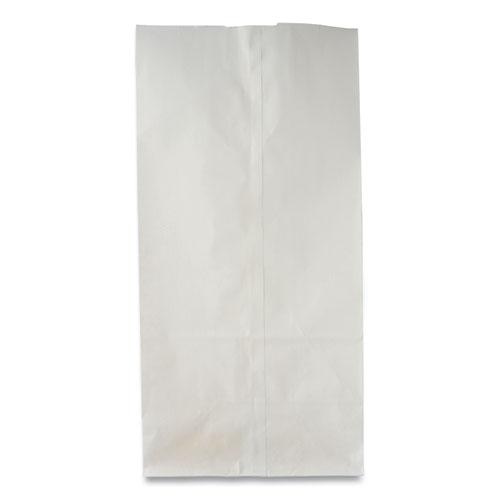Grocery Paper Bags, 30 lb Capacity, #2, 4.31" x 2.44" x 7.88", White, 500 Bags. Picture 3
