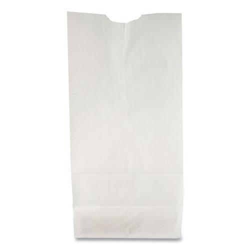 Grocery Paper Bags, 35 lb Capacity, #6, 6" x 3.63" x 11.06", White, 500 Bags. Picture 1