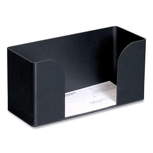 Forms Holder, For Deposit Slips, Tickets, Vouchers, Checks, ABS Plastic, Black. Picture 1