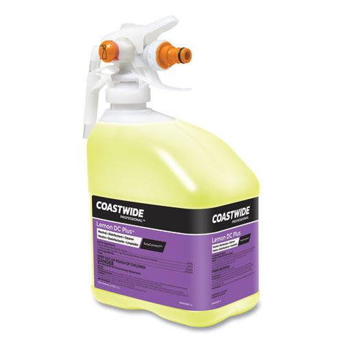 DC Plus Neutral Disinfectant-Cleaner Concentrate for EasyConnect Systems, Lemon Scent, 3.17 qt Bottle, 2/Carton. Picture 2