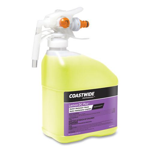 DC Plus Neutral Disinfectant-Cleaner Concentrate for EasyConnect Systems, Lemon Scent, 3.17 qt Bottle, 2/Carton. Picture 3
