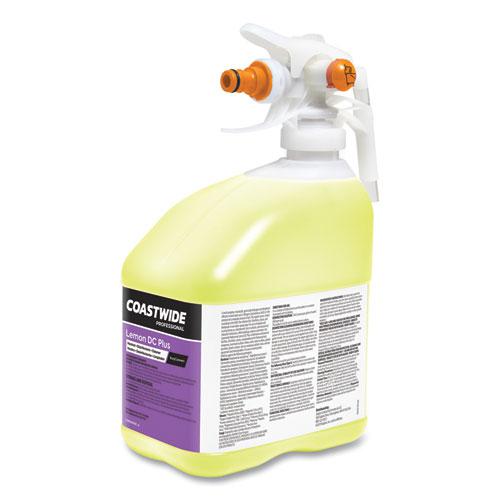 DC Plus Neutral Disinfectant-Cleaner Concentrate for EasyConnect Systems, Lemon Scent, 3.17 qt Bottle, 2/Carton. Picture 4