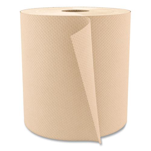Hardwound Paper Towels, Nonperforated, 1-Ply, 8" x 800 ft, Natural, 6 Rolls/Carton. The main picture.