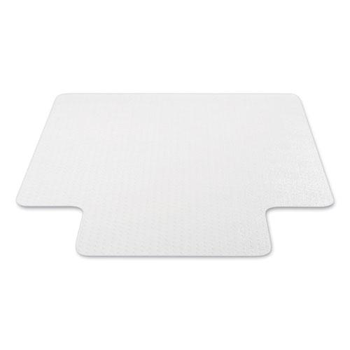 Antimicrobial Chair Mat, Medium Pile Carpet, 48 x 36, Lipped, Clear. Picture 4