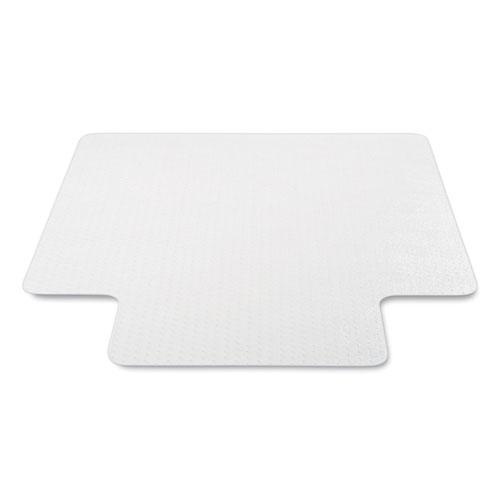 Antimicrobial Chair Mat, Medium Pile Carpet, 53 x 45, Lipped, Clear. Picture 2