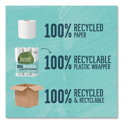 100% Recycled Bathroom Tissue, Septic Safe, 2-Ply, White, 240 Sheets/Roll, 24/Pack, 2 Packs/Carton. Picture 4