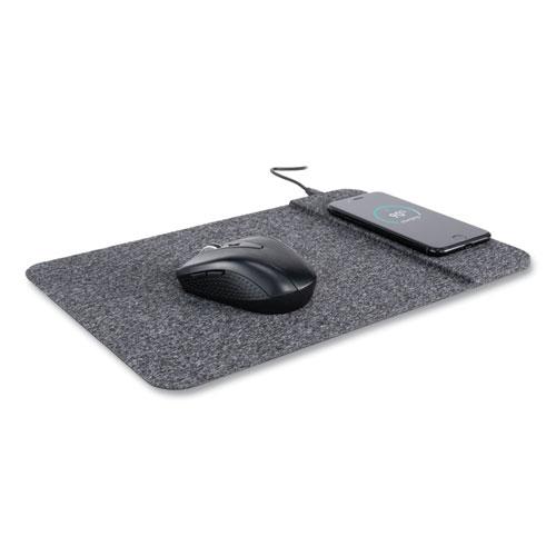 Powertrack Wireless Charging Mouse Pad, 13 x 8.75, Gray. Picture 2