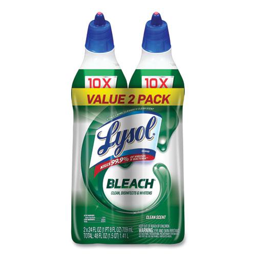 Disinfectant Toilet Bowl Cleaner with Bleach, 24 oz, 8/Carton. Picture 1