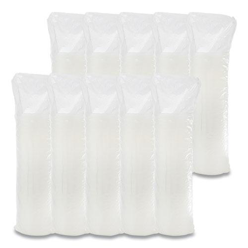 Plastic Lids, Fits 12 oz to 24 oz Hot/Cold Foam Cups, Straw-Slot Lid, White, 100/Pack, 10 Packs/Carton. Picture 7