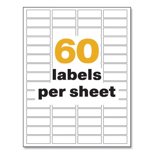 UltraDuty GHS Chemical Waterproof and UV Resistant Labels, 0.5 x 1.75, White, 60/Sheet, 25 Sheets/Pack. Picture 6