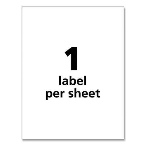 UltraDuty GHS Chemical Waterproof and UV Resistant Labels, 8.5 x 11, White, 50/Pack. Picture 2