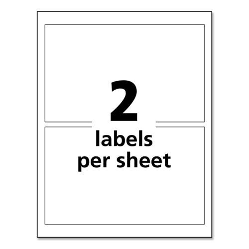 UltraDuty GHS Chemical Waterproof and UV Resistant Labels, 4.75 x 7.75, White, 2/Sheet, 50 Sheets/Pack. Picture 2
