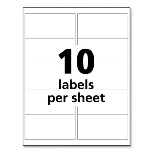 UltraDuty GHS Chemical Waterproof and UV Resistant Labels, 2 x 4, White, 10/Sheet, 50 Sheets/Pack. Picture 2