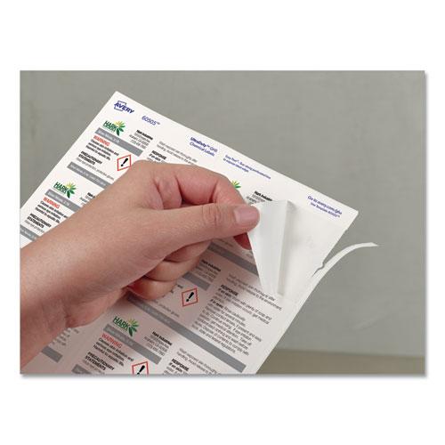 UltraDuty GHS Chemical Waterproof and UV Resistant Labels, 2 x 4, White, 10/Sheet, 50 Sheets/Pack. Picture 5