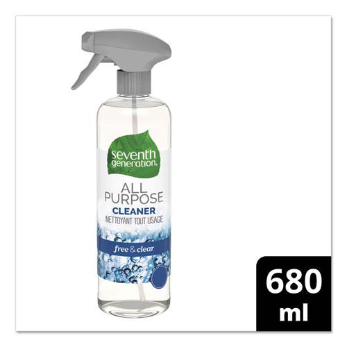 Natural All-Purpose Cleaner, Free and Clear/Unscented, 23 oz Trigger Spray Bottle, 8/Carton. Picture 3