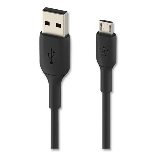 BOOST CHARGE USB-A to Micro USB ChargeSync Cable, 3.3 ft, Black. Picture 1