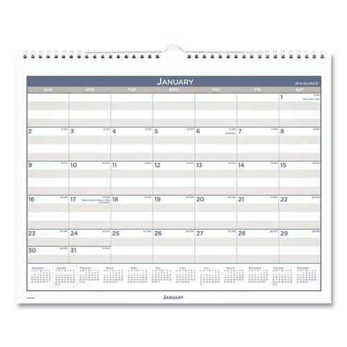 Multi Schedule Wall Calendar, 15 x 12, White/Gray Sheets, 12-Month (Jan to Dec): 2024. Picture 1