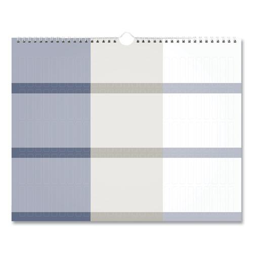 Multi Schedule Wall Calendar, 15 x 12, White/Gray Sheets, 12-Month (Jan to Dec): 2024. Picture 2
