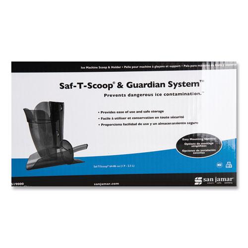 Saf-T-Scoop and Guardian System for Ice Machines, 64-86 oz, Transparent Blue. Picture 9