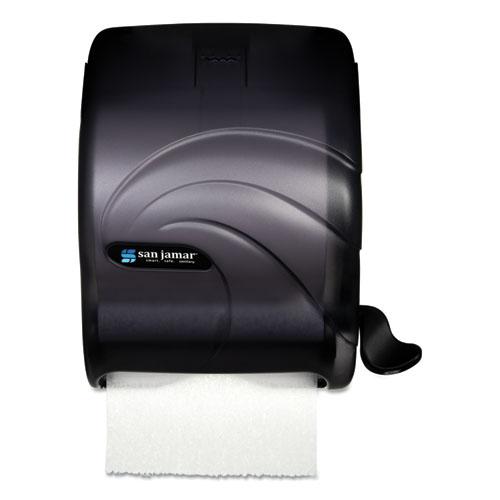 Element Lever Roll Towel Dispenser, Oceans, 12.5 x 8.5 x 12.75, Black Pearl. Picture 1